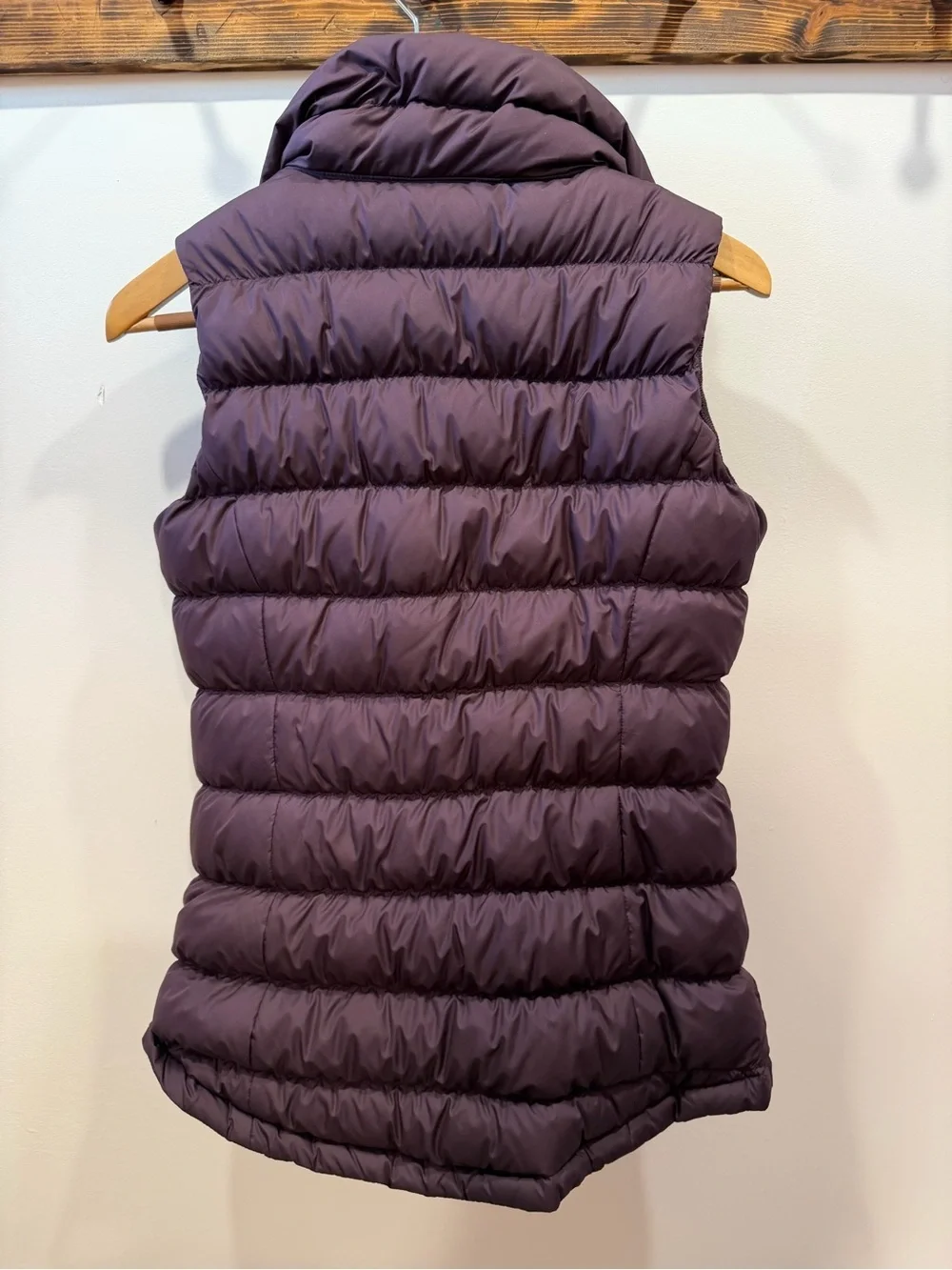ATHLETA DOWNABOUT ASYMMETRICAL ZIP PUFFER DOWN FILLED VEST